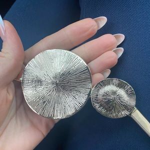 NEW Women’s Adjustable Elastic Metal Gold Statement Art to Wear Belt